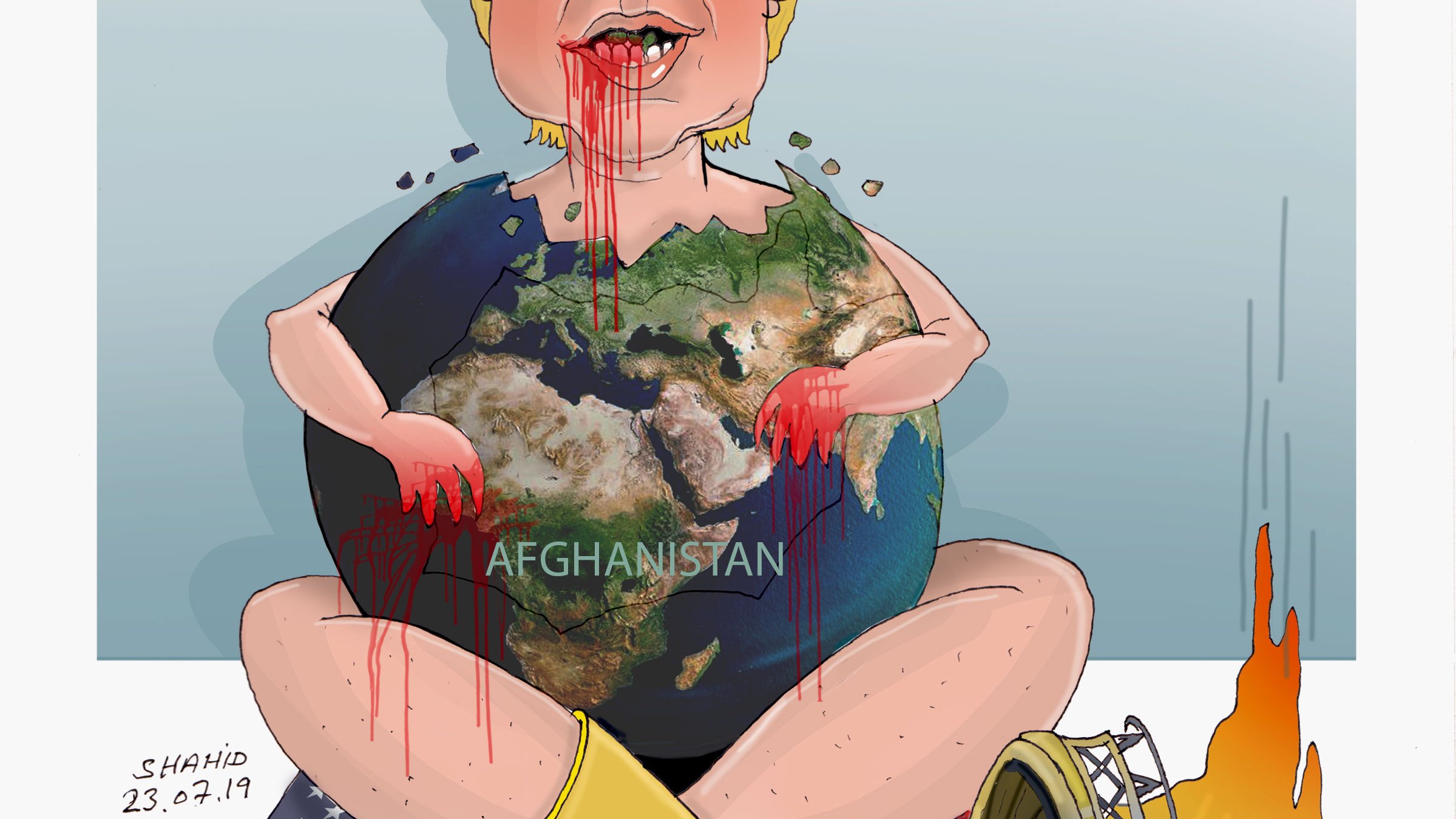 کشتار، حمله به رسانه ها و روزنامه نگاران و توافق ترامپ با تروریست های افغان، پاکستانی و عرب
