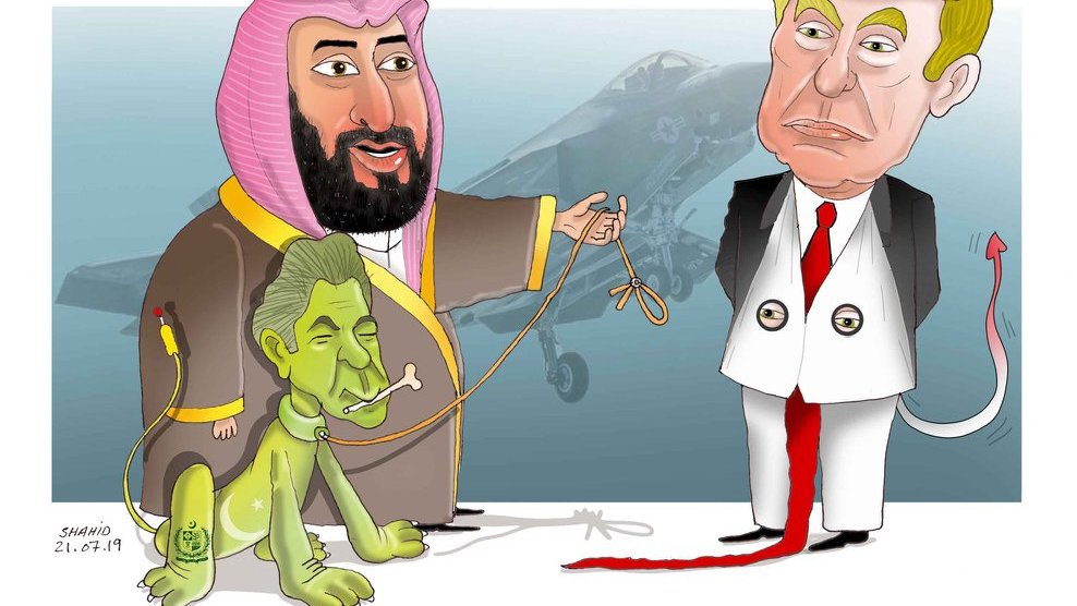 عمران خان سگ بن سلمان؛ فیسبوک این کارتون را حذف کرد
