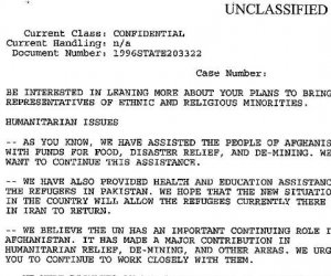 De-classified document reveals U.S. courting of Taliban in late 1990s