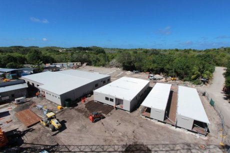 Construction at the immigration detention centre on Nauru on August 14, 2013 PHOTO Administration buildings (rebuilt after a riot) at the regional processing facility for asylum seekers on Nauru. SUPPLIED: CONSTRUCT CONSTRUCTION