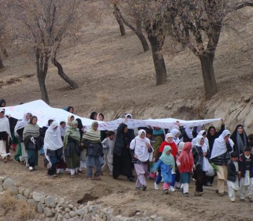 "We Afghan women appreciate and welcome the decision of our friend, The United States of America, and the international community to increase the number of troops to protect the Afghan people." 