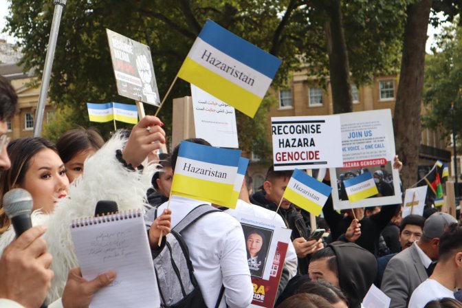 Hazara Protest in London against the Hazara Genocide 